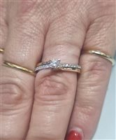 Ring Woman in Gold Diamante ANOR-118-286